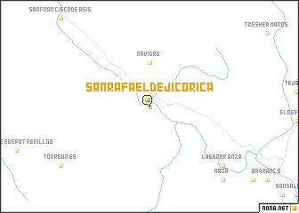 map of San Rafael de Jicorica