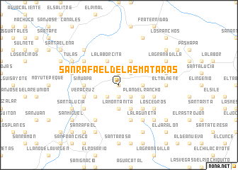 map of San Rafael de las Mataras