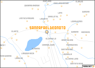 map of San Rafael de Onoto