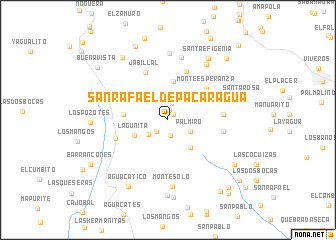 map of San Rafael de Pacaragua