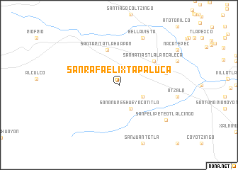 map of San Rafael Ixtapaluca