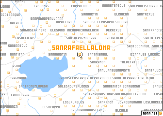 map of San Rafael La Loma