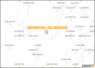 map of San Rafael Mata Negra