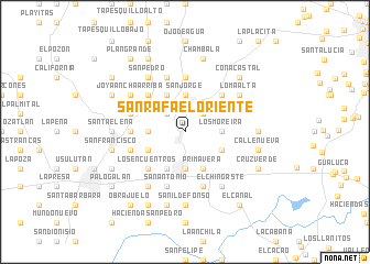 map of San Rafael Oriente