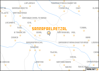 map of San Rafael Petzal