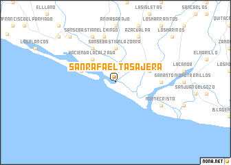 map of San Rafael Tasajera