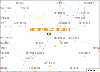 map of San Rafael Zaragoza