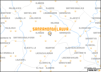 map of San Ramón de la Uva