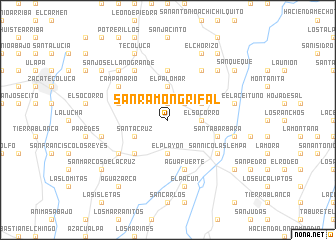 map of San Ramón Grifal