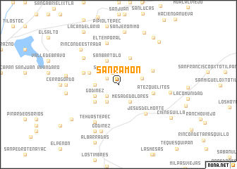 map of San Ramón