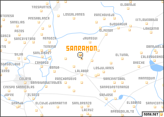 map of San Ramón