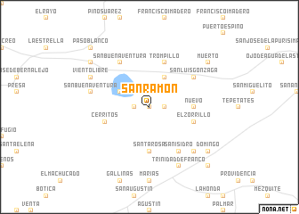 San Ramón (Mexico) map - nona.net