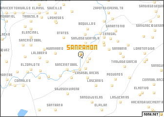 map of San Ramón