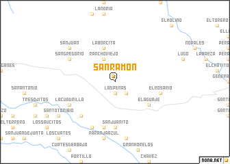 map of San Ramón