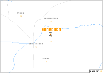 map of San Ramón