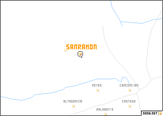 map of San Ramón