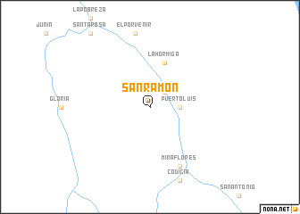 map of San Ramón