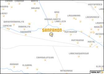 map of San Ramón