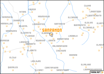 map of San Ramón