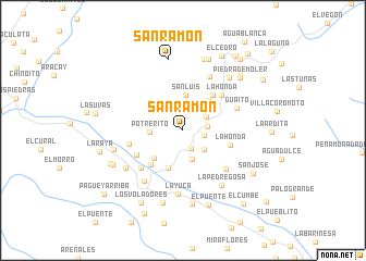 map of San Ramon