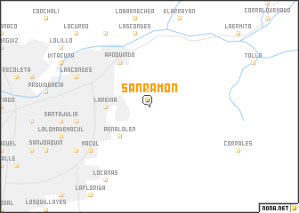 map of San Ramón