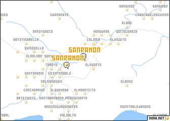 map of San Ramón