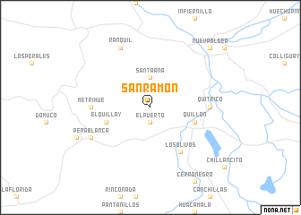 map of San Ramón