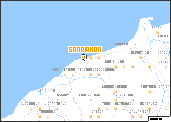 map of San Ramón