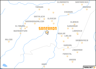 map of San Ramón