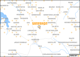 map of San Ramón