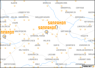 map of San Ramón