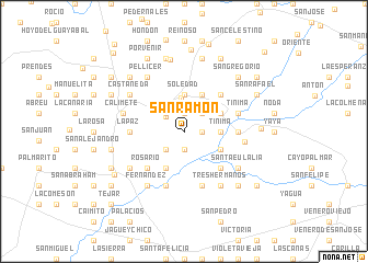 map of San Ramón