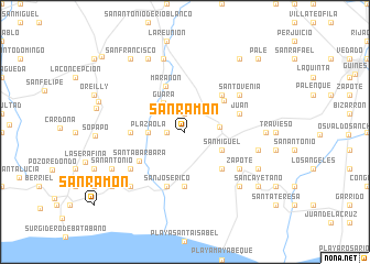 map of San Ramón