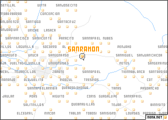 map of San Ramón