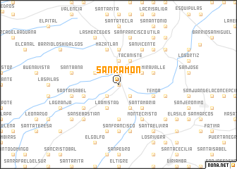 map of San Ramón