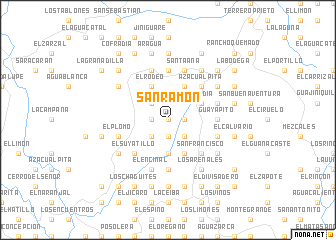 map of San Ramón