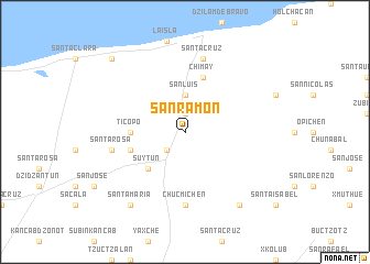 map of San Ramón