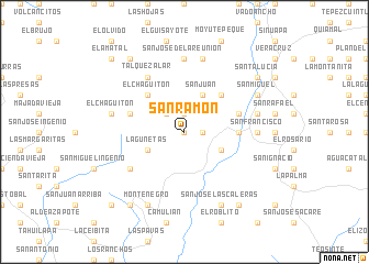 map of San Ramón