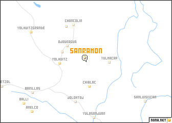 map of San Ramón