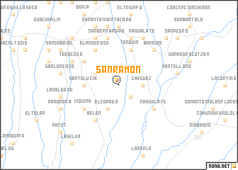 map of San Ramón