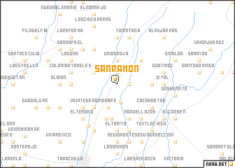 map of San Ramón