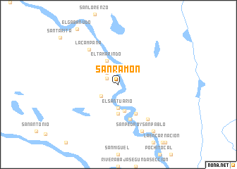 map of San Ramón