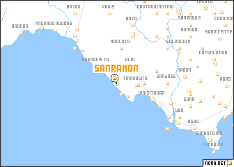 map of San Ramon