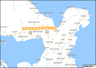 map of San Ramon