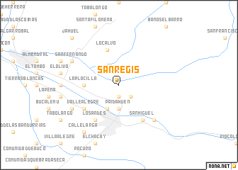 map of San Regis