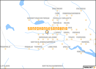 map of San Román de Sanabria