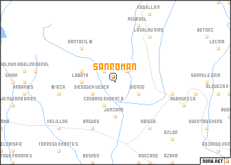 map of San Román