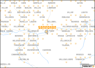 map of San Román