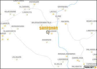 map of San Roman