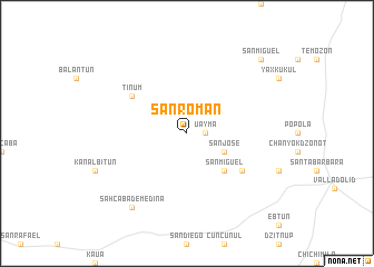 map of San Román